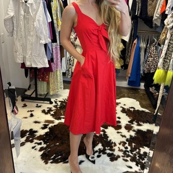 Color Me Courtney Red Coco Dress Size 4 - Picture 3 of 13
